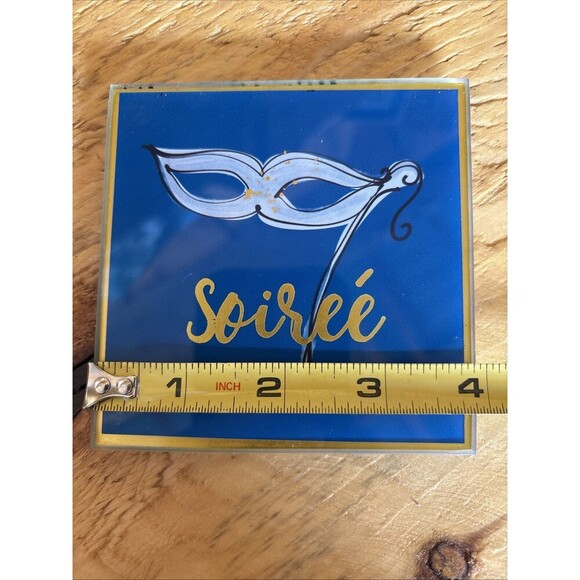 Glass Party Coaster Set Of 4 - Picture 7 of 9